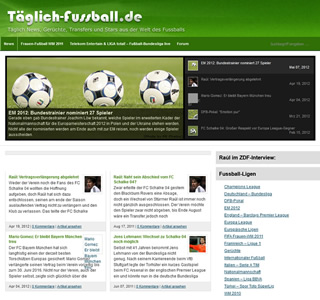 Täglich Fußball Webseite